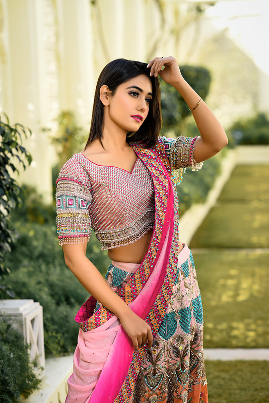 Fuscia Pink Lehenga