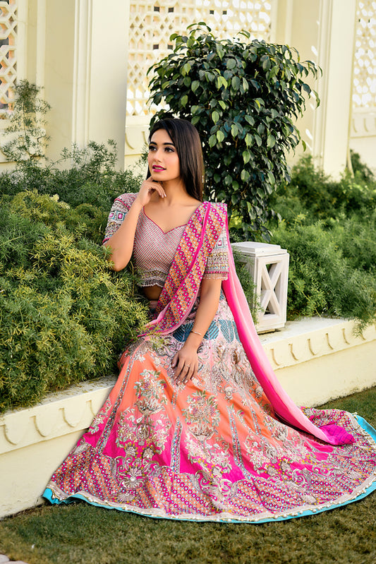 Fuscia Pink Lehenga