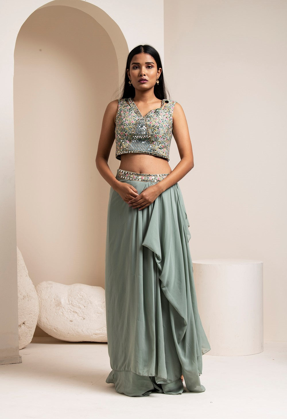 Spanish Grey Lehenga