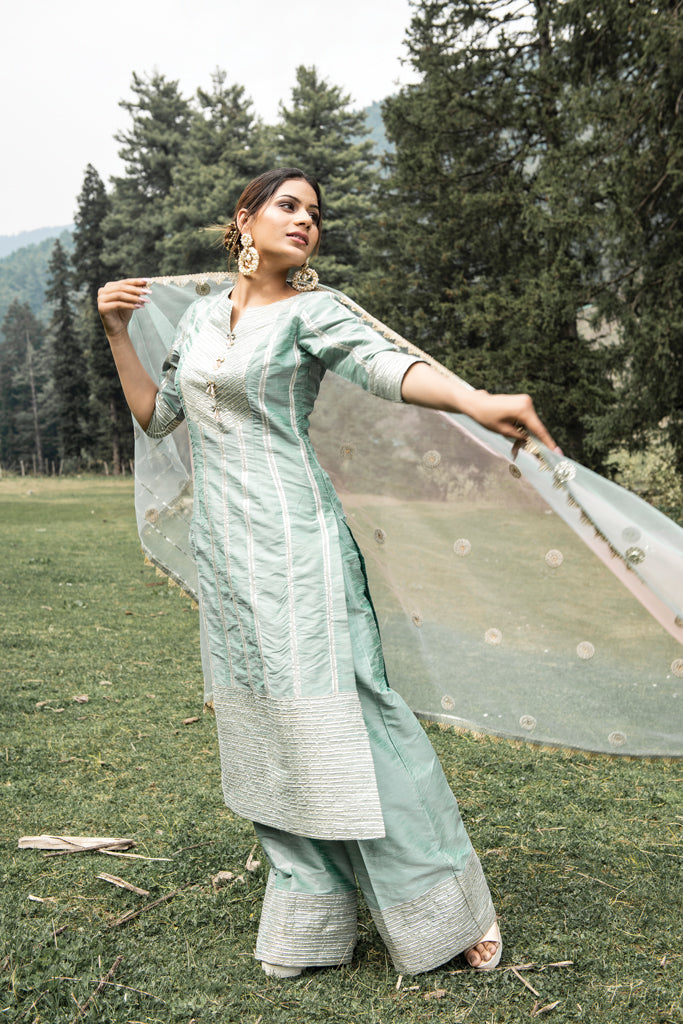 Sea Mist Kurta Set