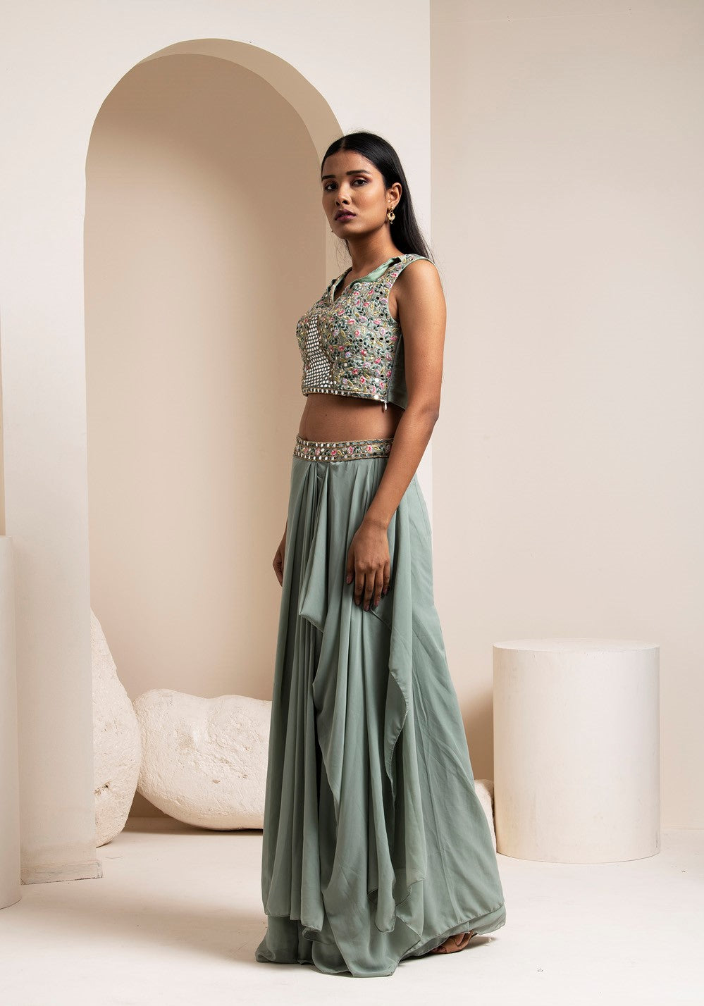 Spanish Grey Lehenga