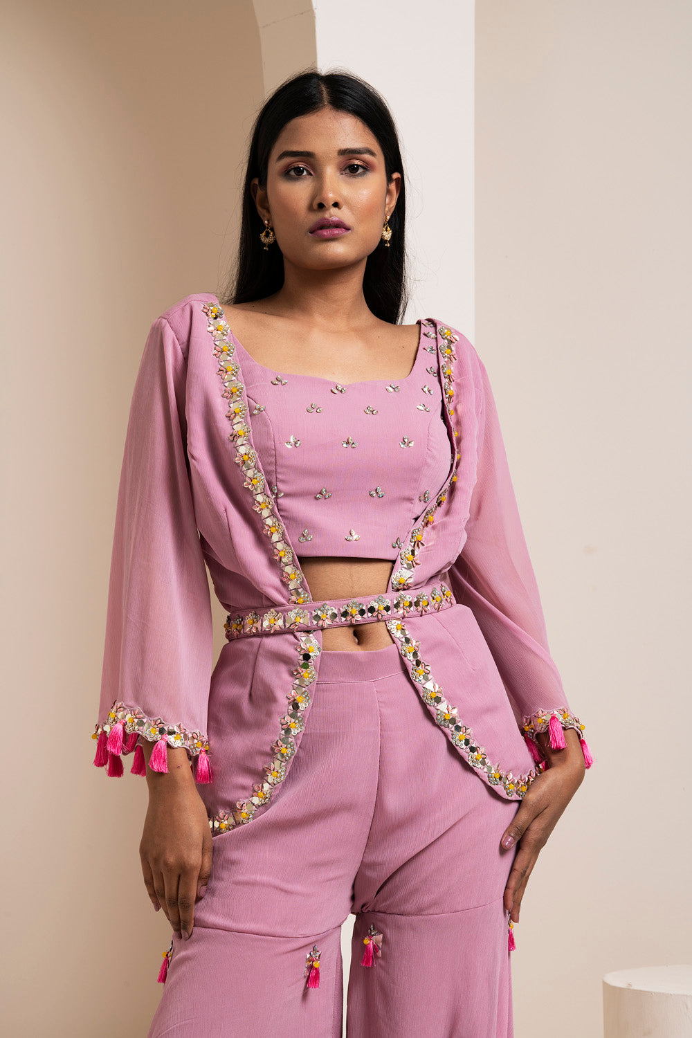 Pink Sharara Set