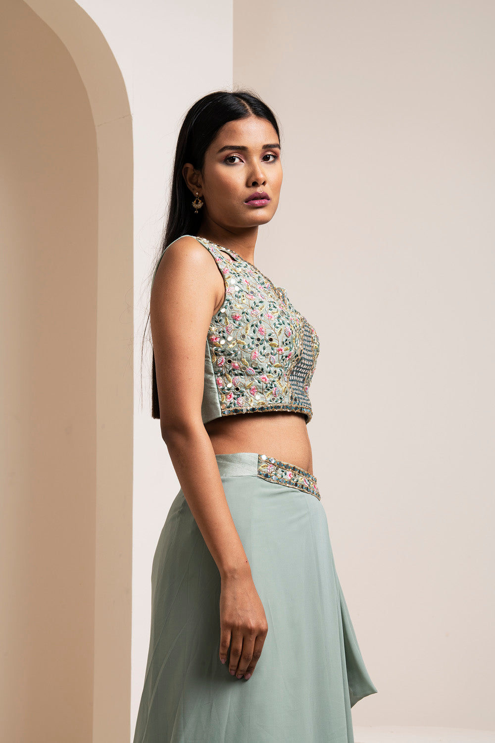 Spanish Grey Lehenga