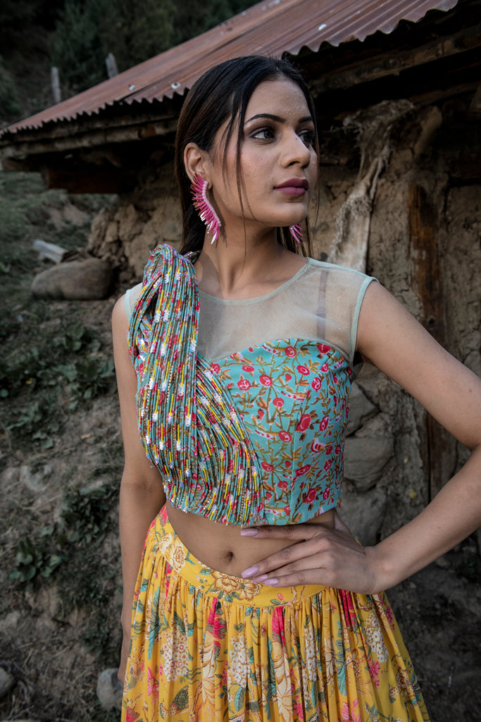 Georgette Printed Lehenga