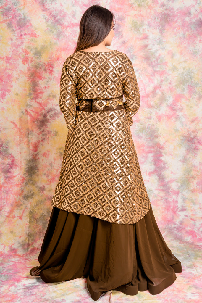 Cocoa evening gown