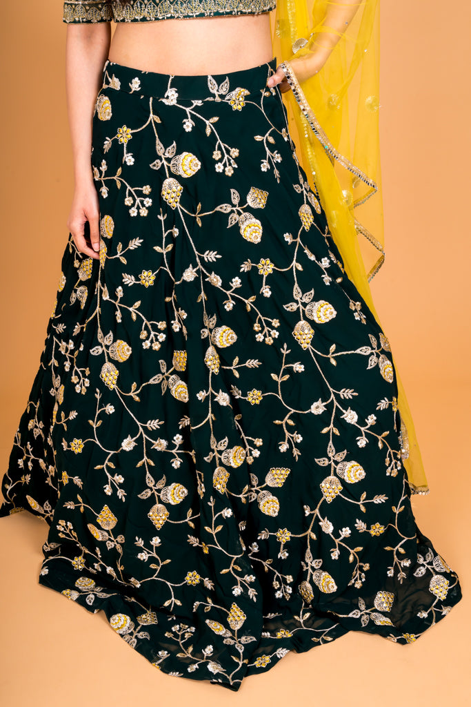 Lemon 'n' Green lehenga