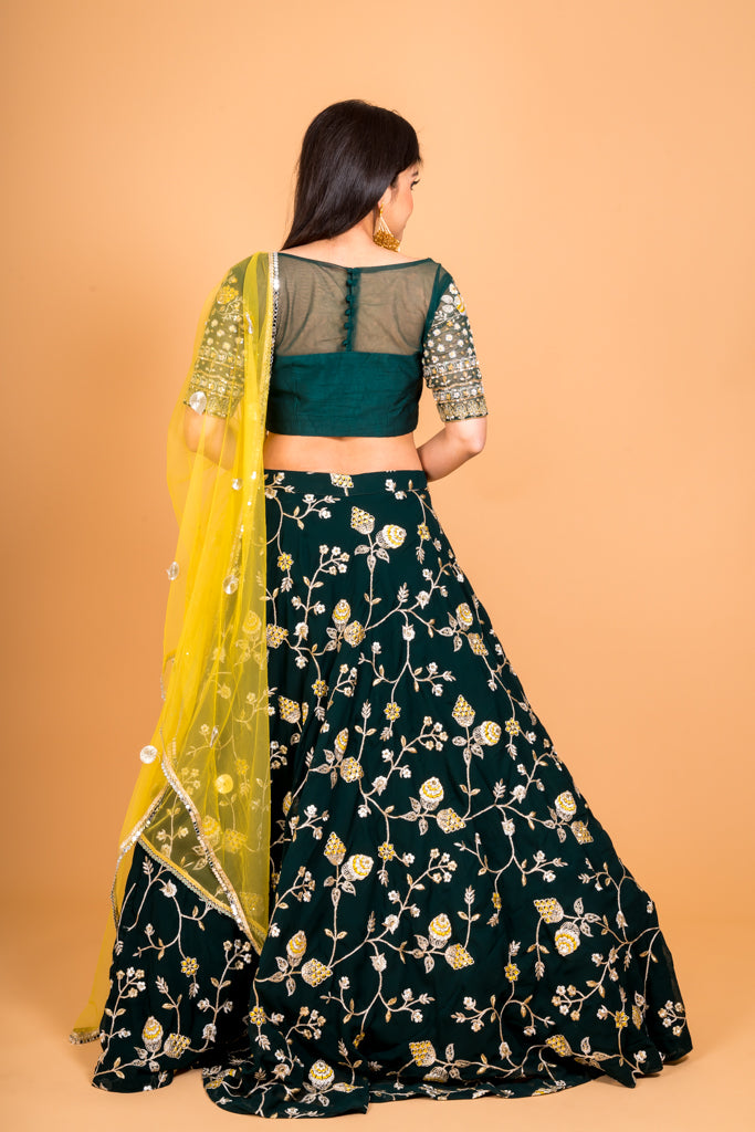 Lemon 'n' Green lehenga