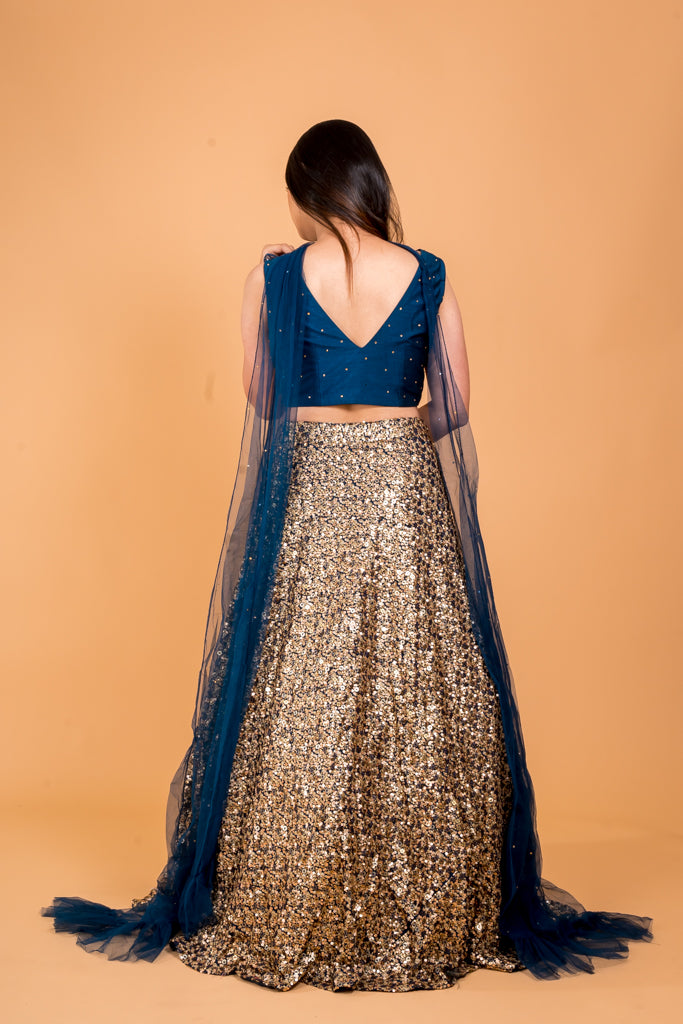 Glamorous golden lehenga