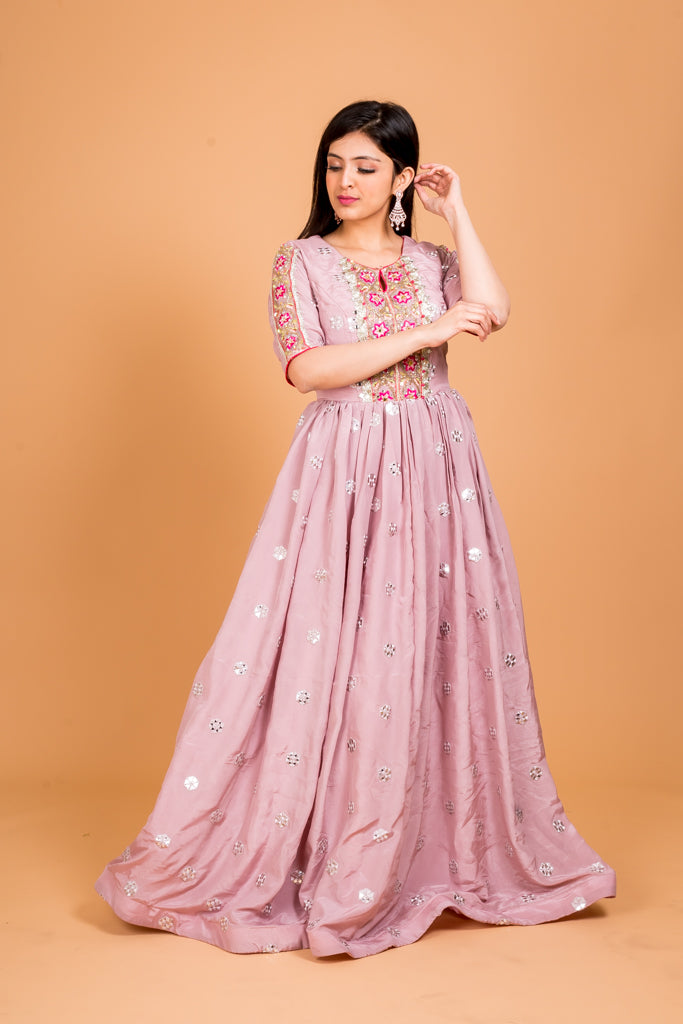 Onion pink summer gown