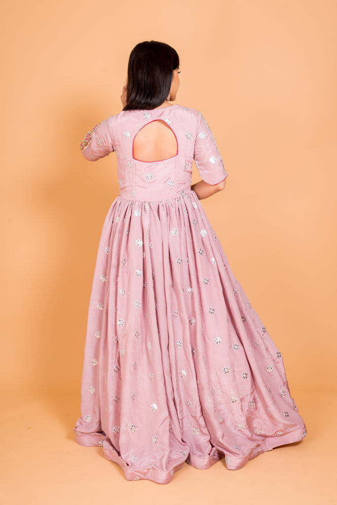 Onion pink summer gown