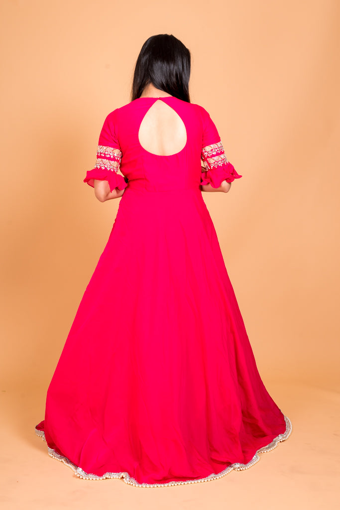 Cheshire Pink Anarkali