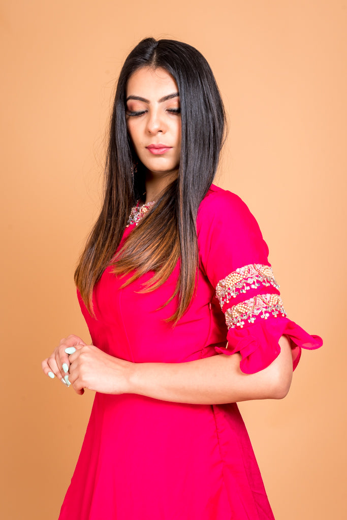 Cheshire Pink Anarkali