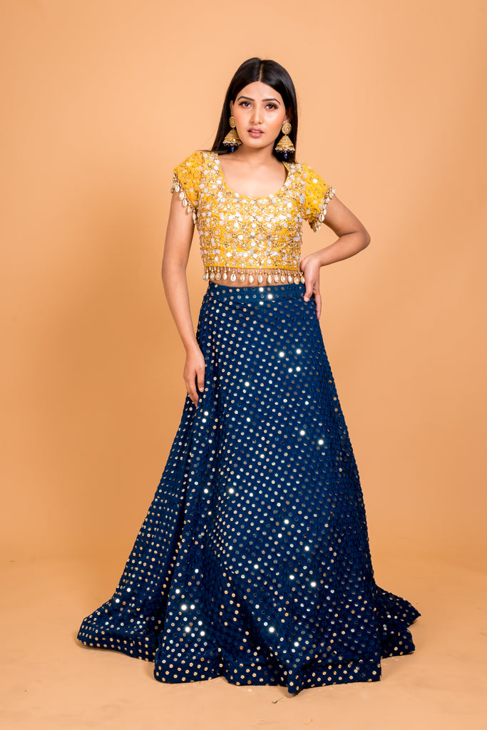 Exuberant Navy Lehenga