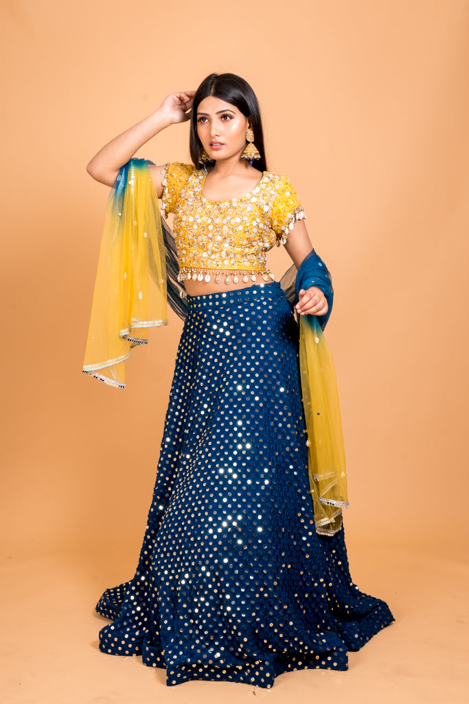 Exuberant Navy Lehenga