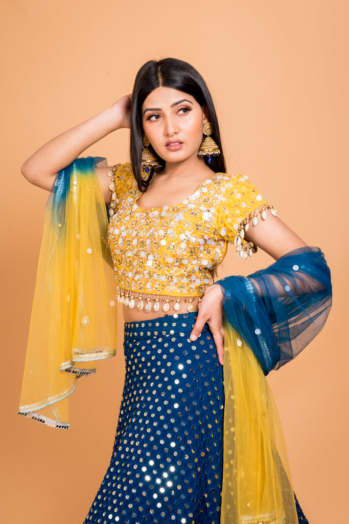 Exuberant Navy Lehenga