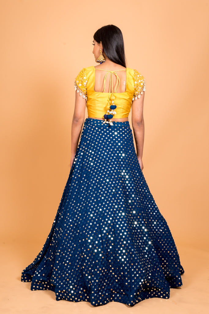 Exuberant Navy Lehenga