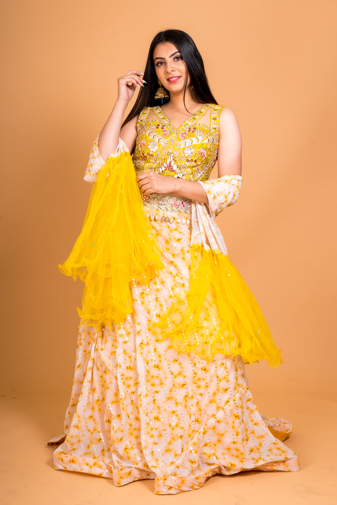 Canary Yellow Lehenga