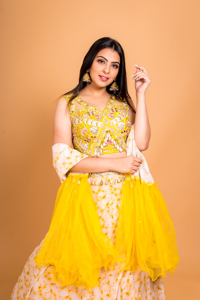 Canary Yellow Lehenga