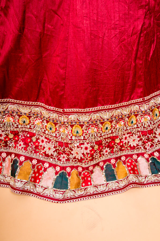 Scarlet Traditional Lehenga