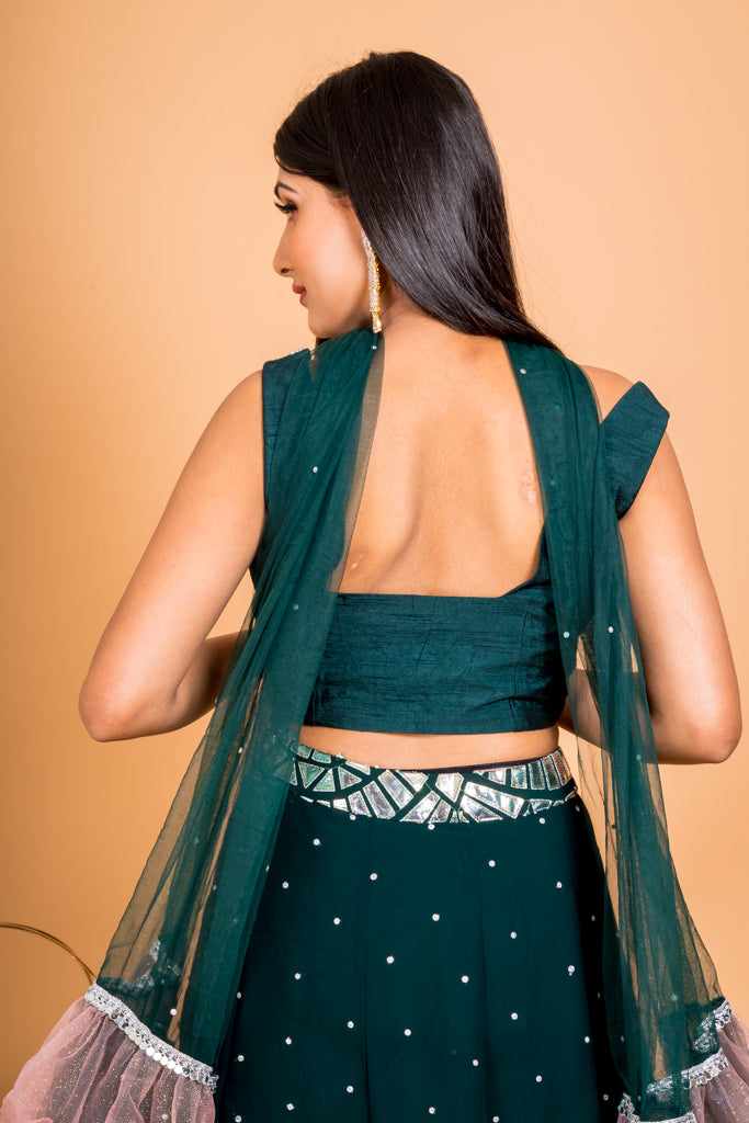 Bewitching Green Lehenga