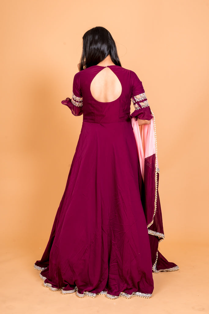 Boysenberry Anarkali