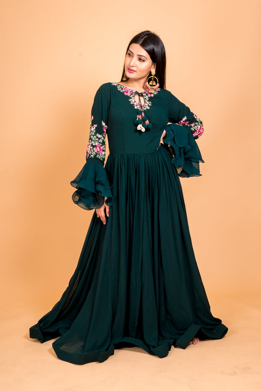 Persian Green gown