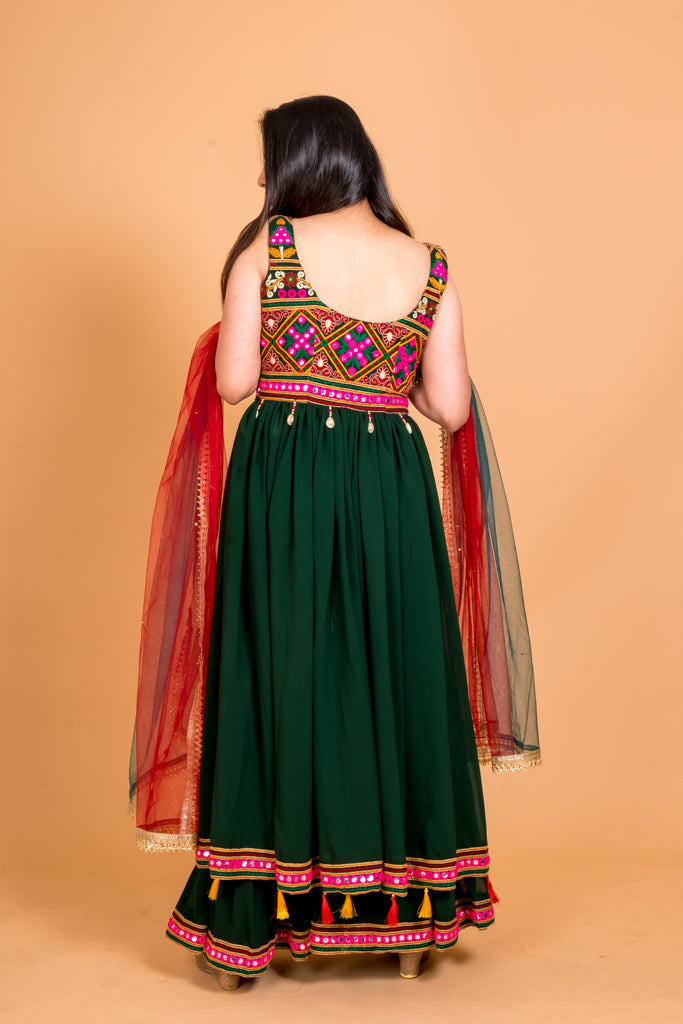 Traditional Emerald Anarkali