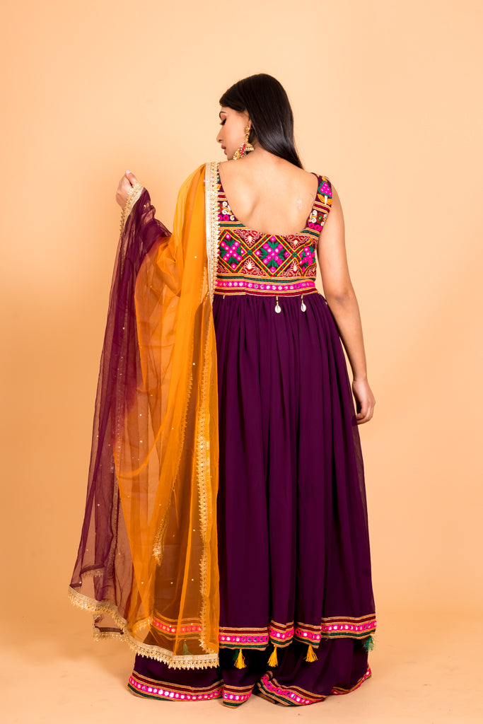 Traditional Violet Anarkali