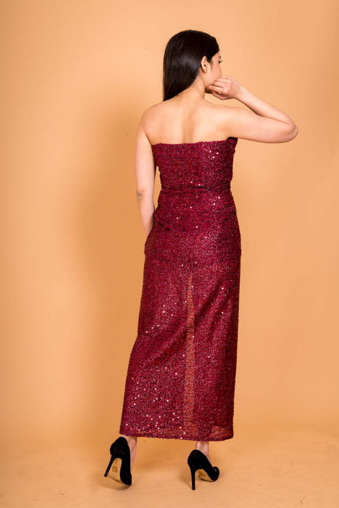 Scarlet Evening Gown