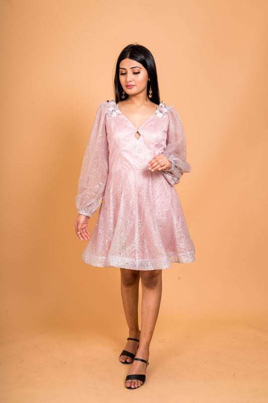 Spanish pink short dress