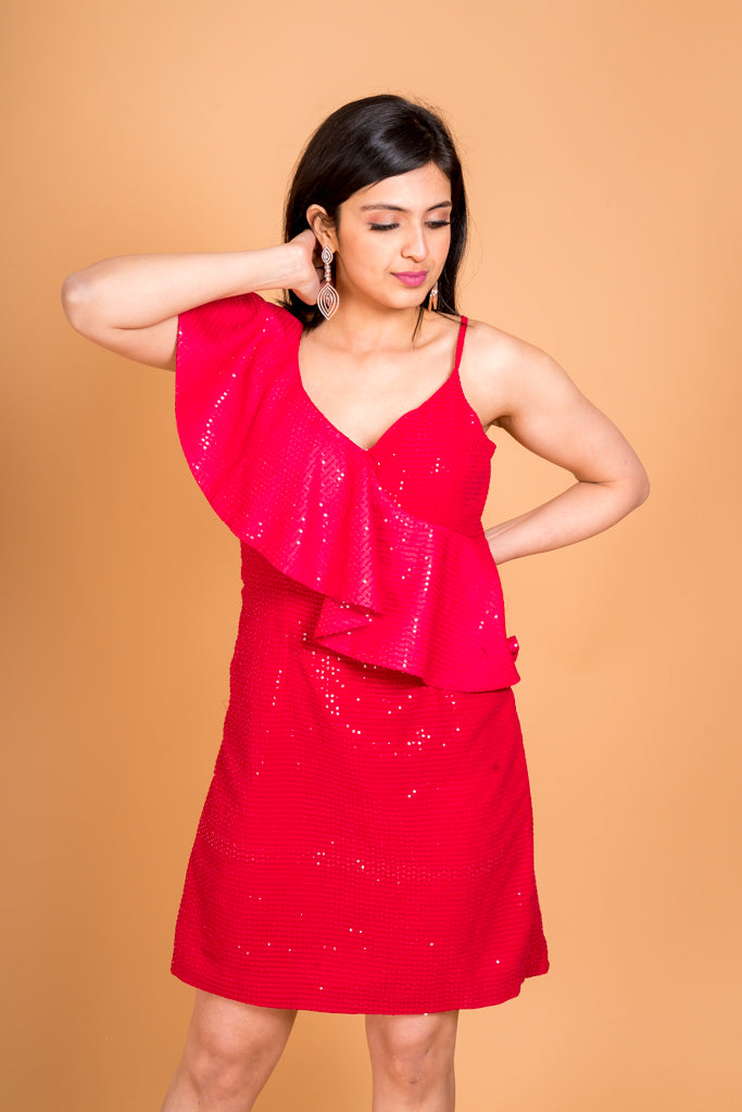 Glistening Fuschia Dress