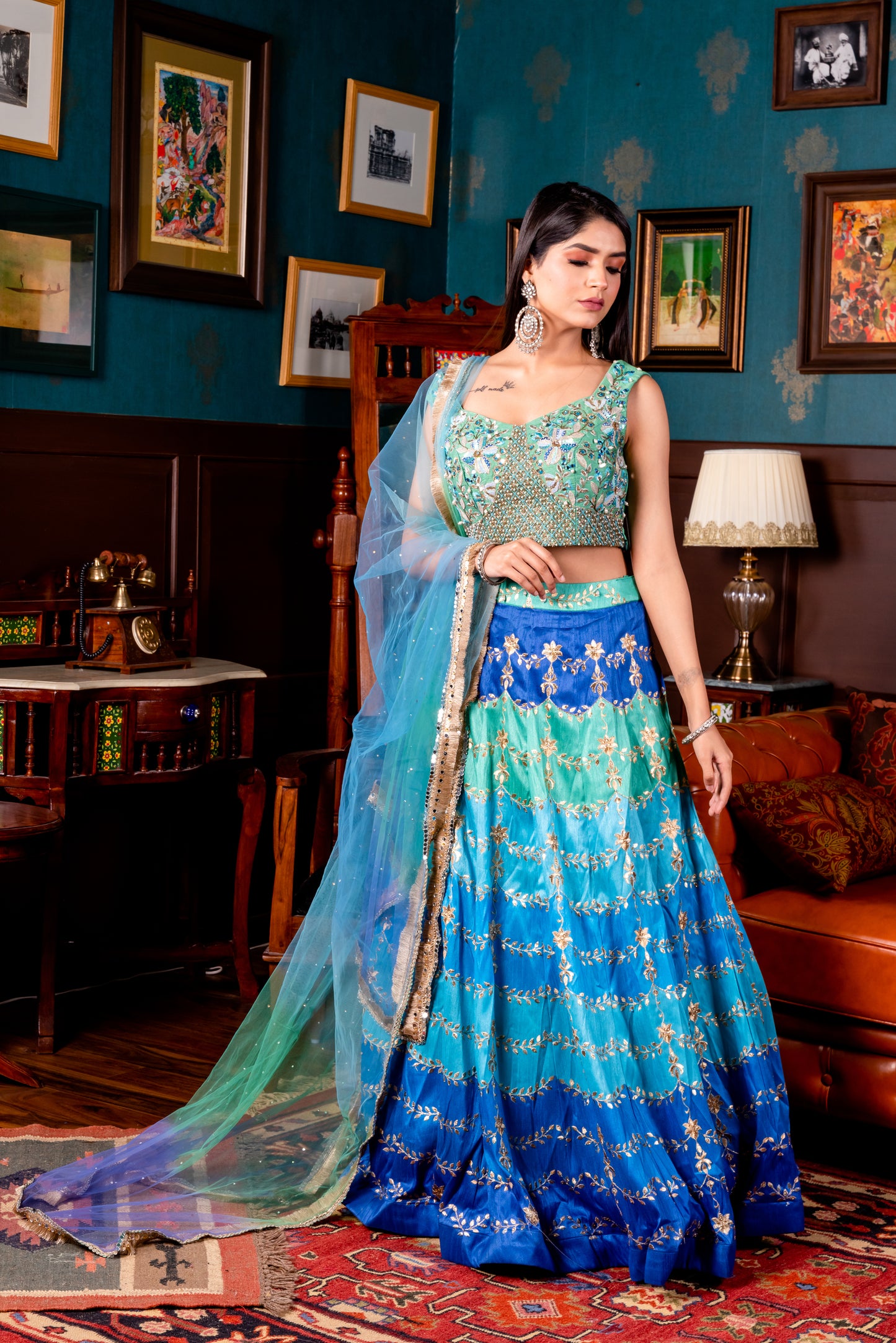 THE PEACOCK LEHENGA