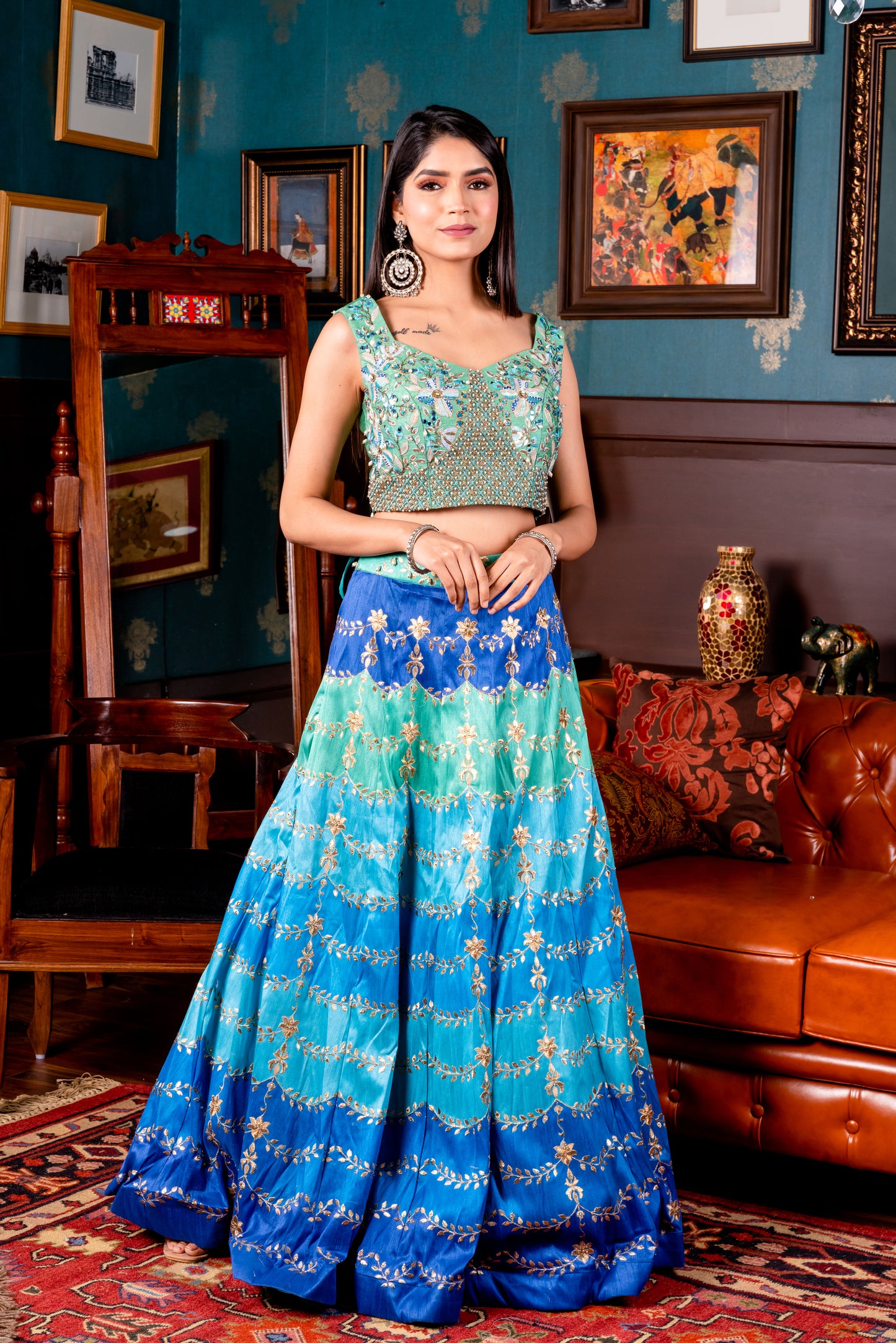 THE PEACOCK LEHENGA