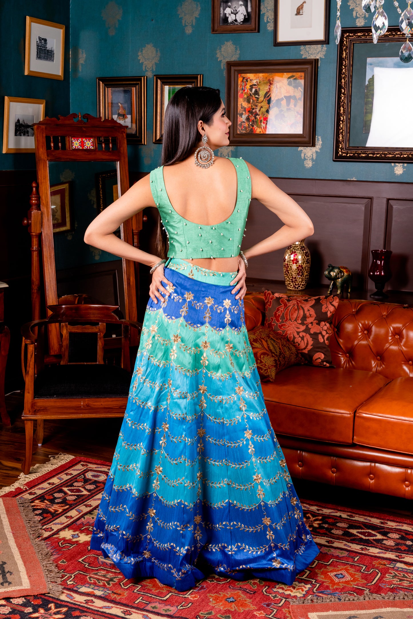 THE PEACOCK LEHENGA