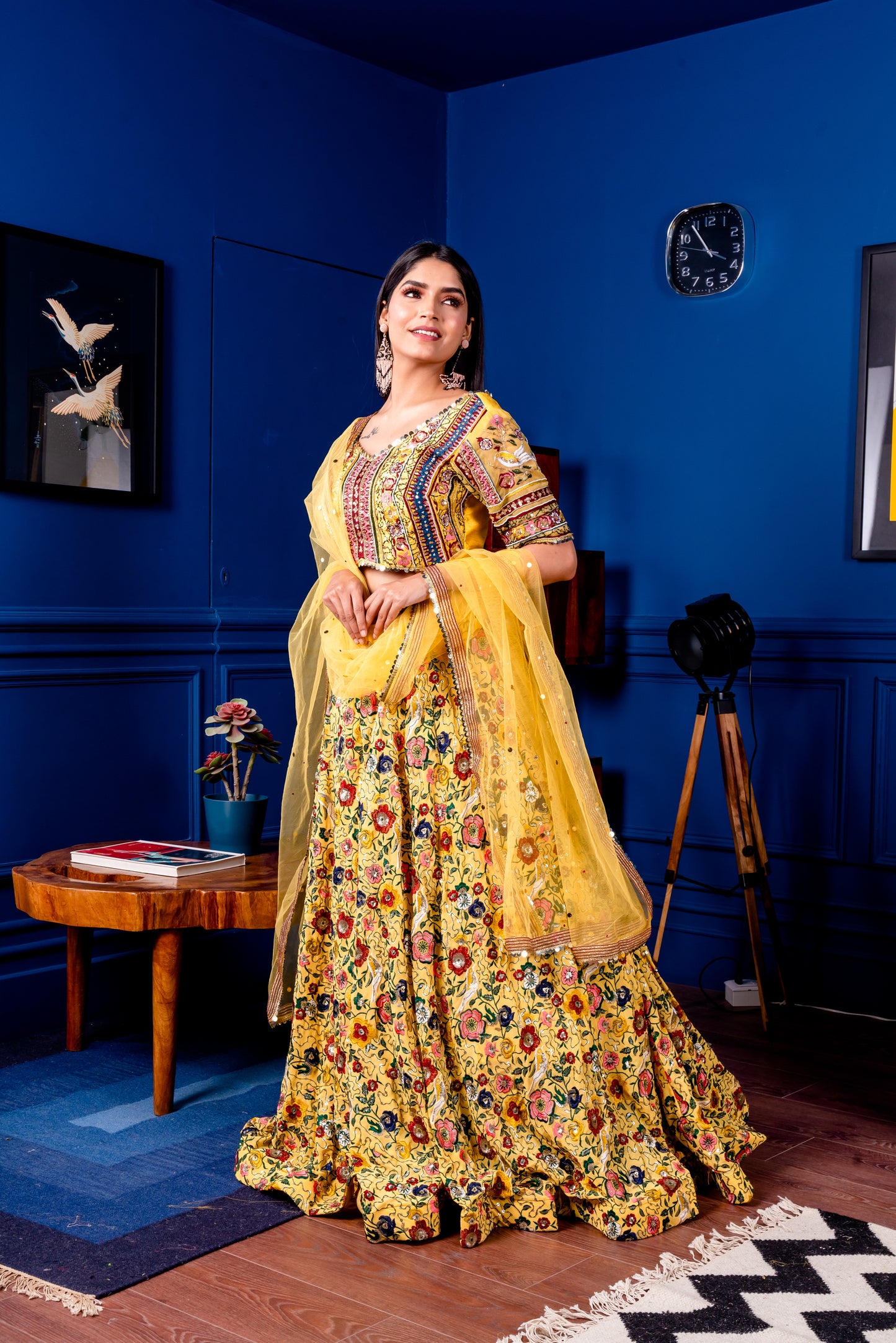 THE SUN YELLOW LEHENGA