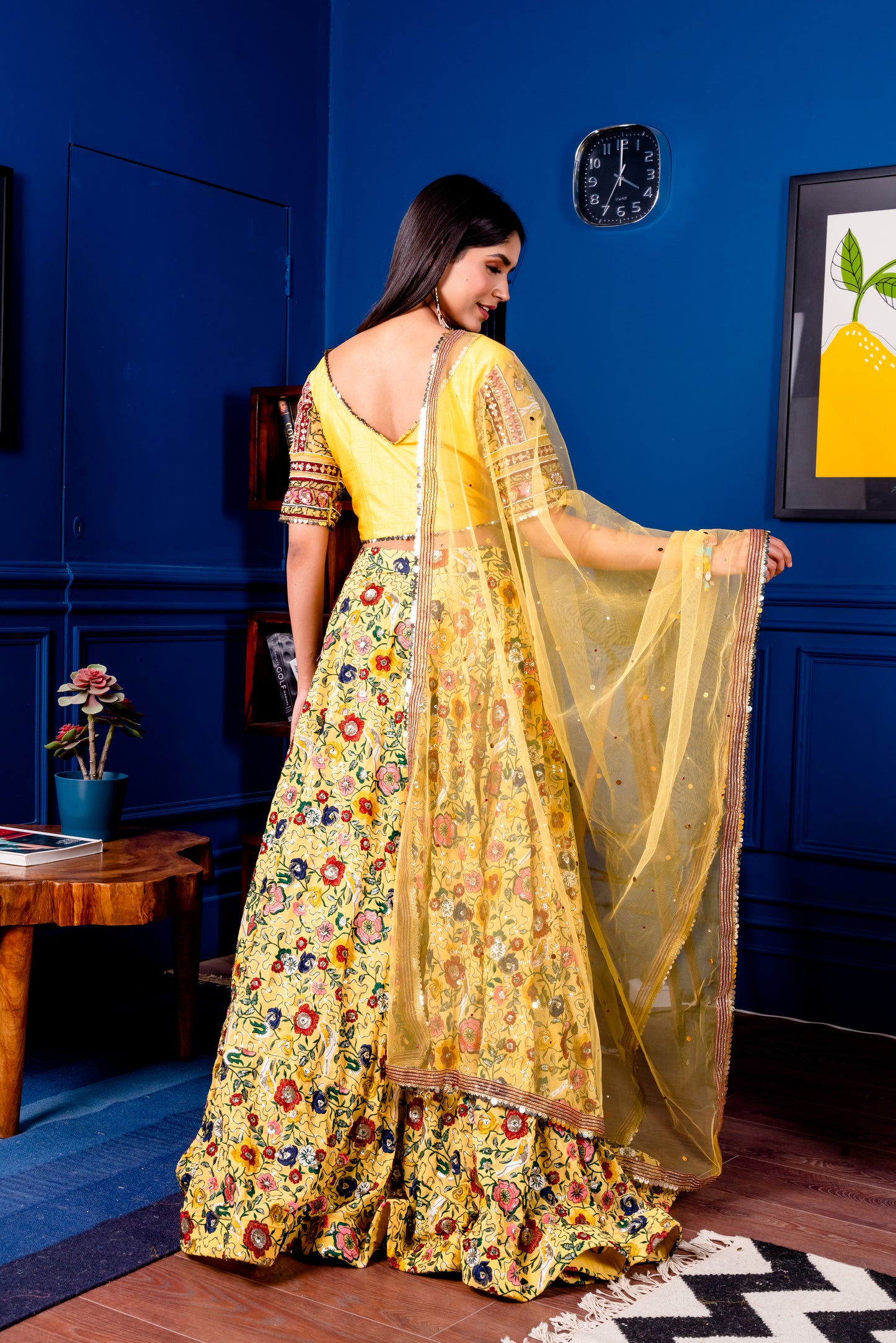 THE SUN YELLOW LEHENGA