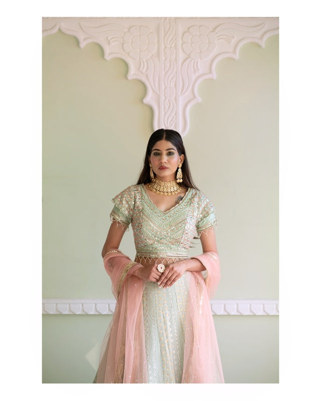 Imperial Pista Lehenga